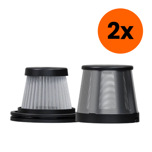 2 Set Stål- & HEPA-filter